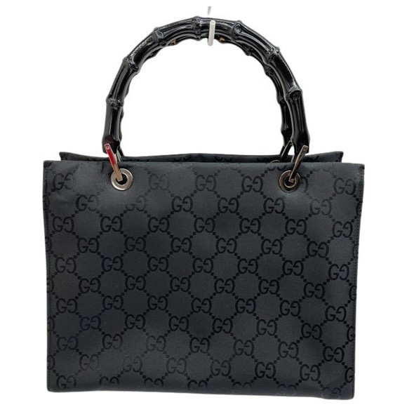 Gucci GG Bamboo Shoulder 2-Way Bag Black